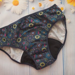 Culotte menstruelle Fleurs colorées