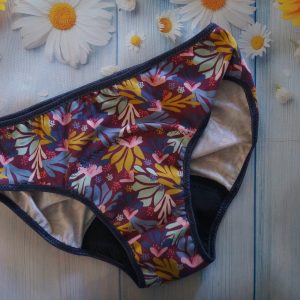 Culotte menstruelle Fleurs sauvages