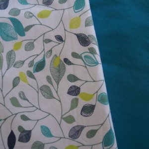Culotte menstruelle Feuilles fond blanc