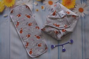 Couche préplate Spéciale Nuit Modal/Chanvre Tailles M ou L Renarde