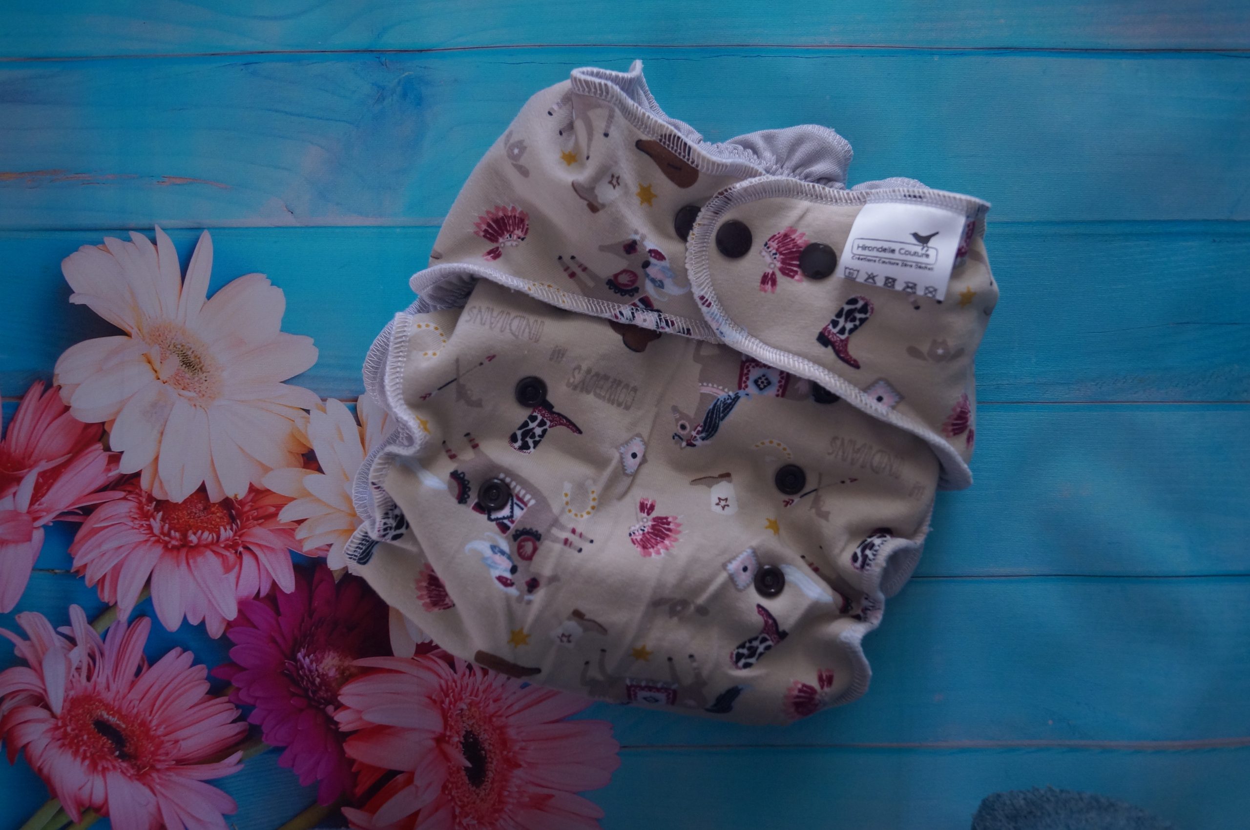 Couche classique + Booster Cow-boy