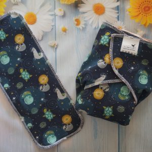 Couche préplate Spéciale Nuit Modal/Chanvre Tailles M ou L Lamas de l'espace