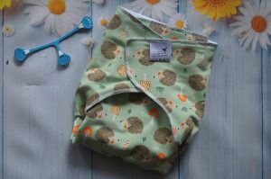 Couche préplate Double Bambou "Jour et Nuit" Tailles S, M, L Hérissons