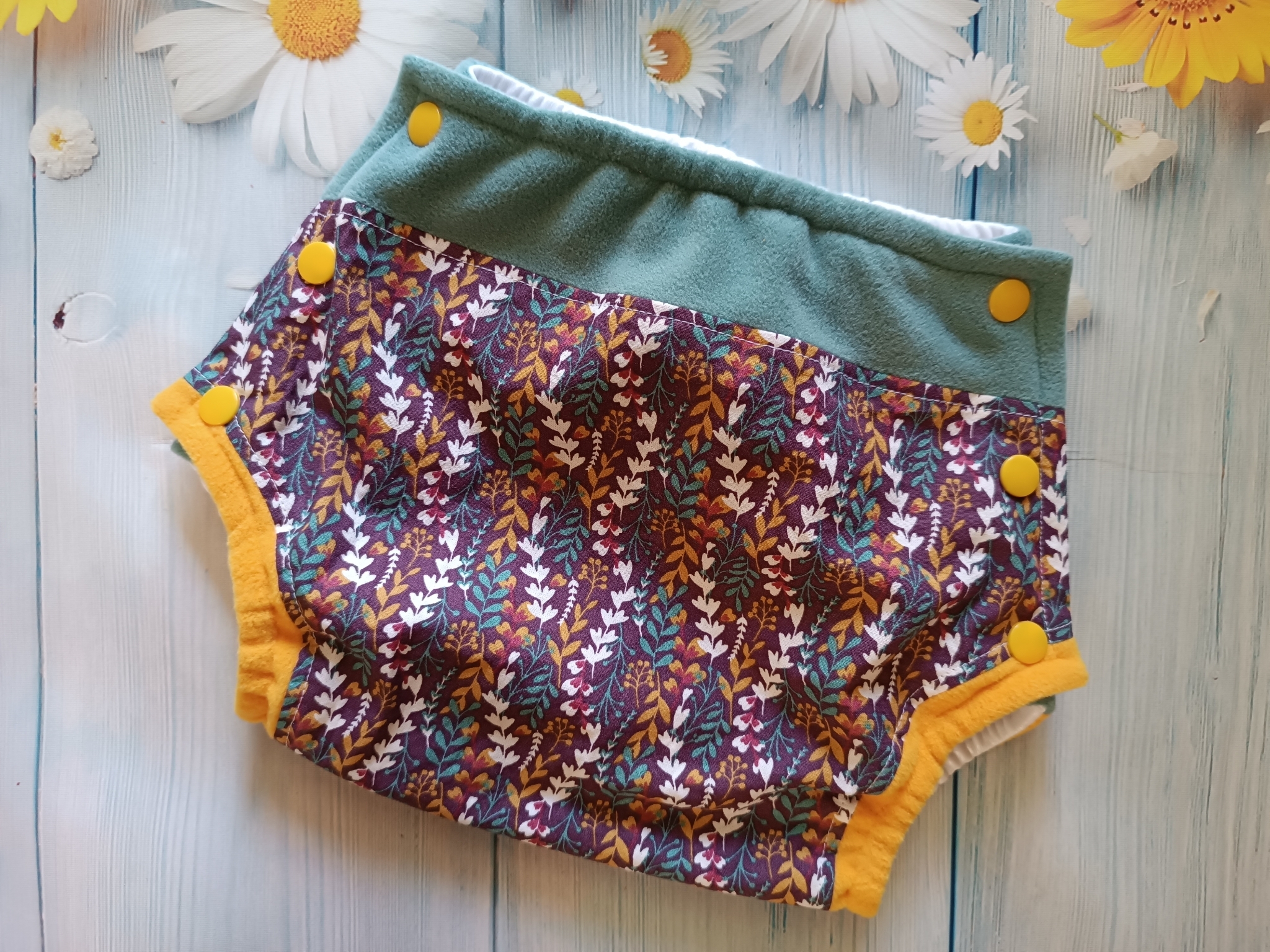 Shorty Fleurs pourpre – Image 3