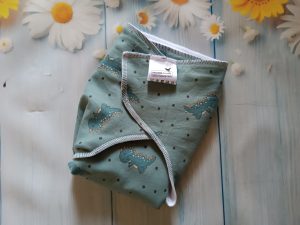 Couche préplate Spéciale Nuit Modal/Chanvre Tailles M ou L Dinosaures