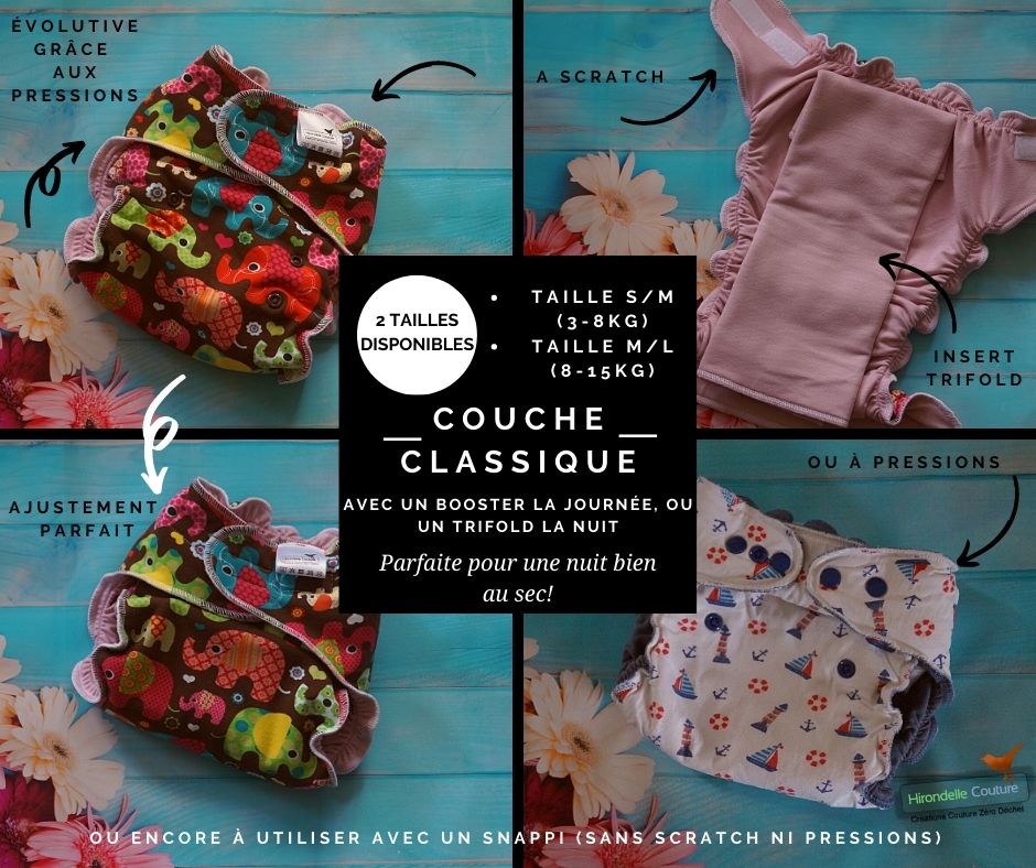 Couche classique + Booster Cow-boy – Image 4