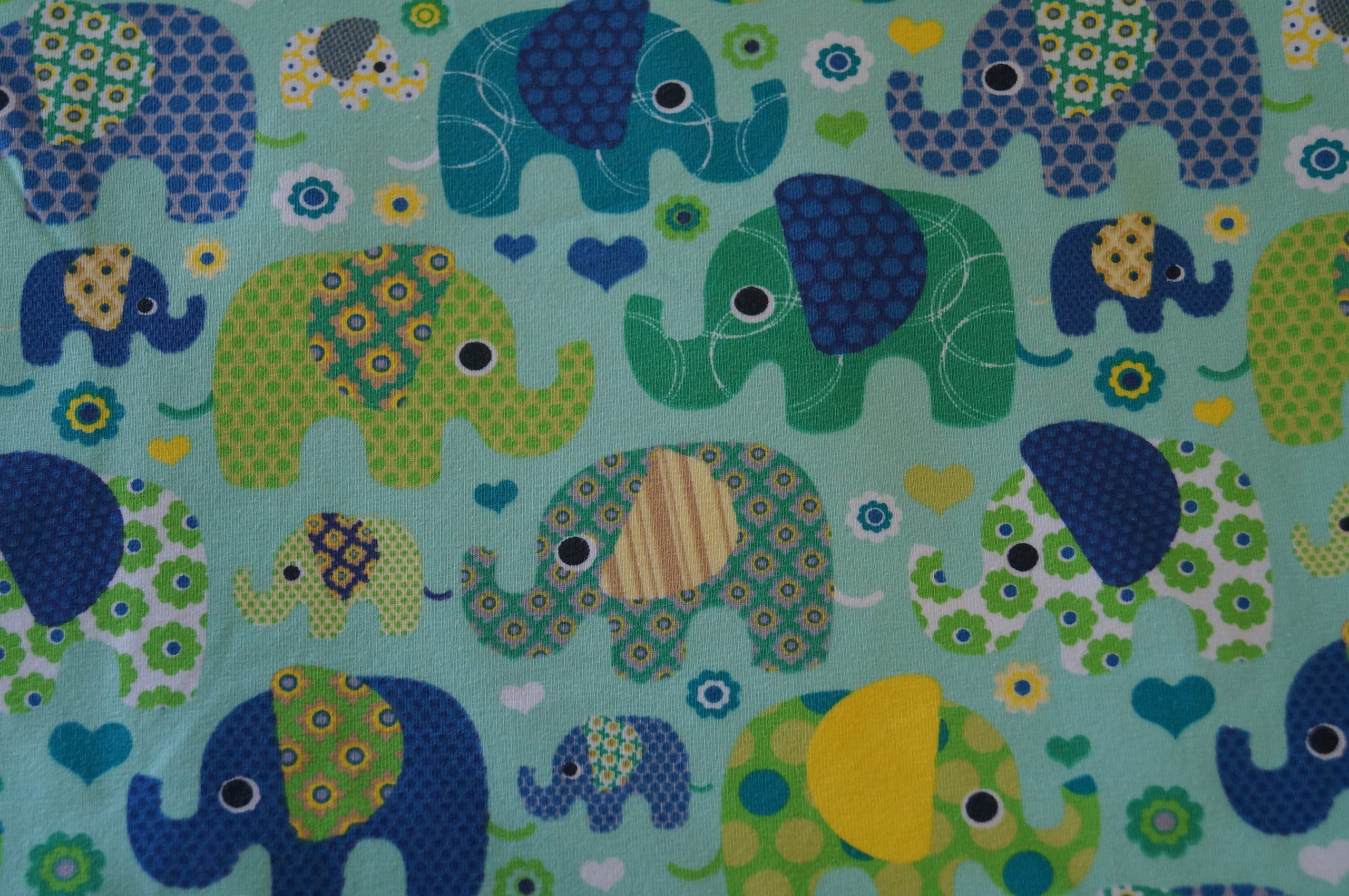 Couche préplate Extra fine Modal "Jour" Taille unique Eléphants verts – Image 2