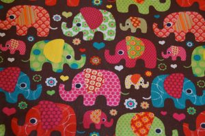 Sarouel évolutif Éléphants rose