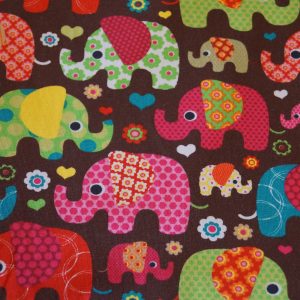 Sarouel évolutif Éléphants rose