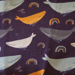 Couche préplate Double Bambou « Jour et Nuit » Tailles S, M, L Baleines