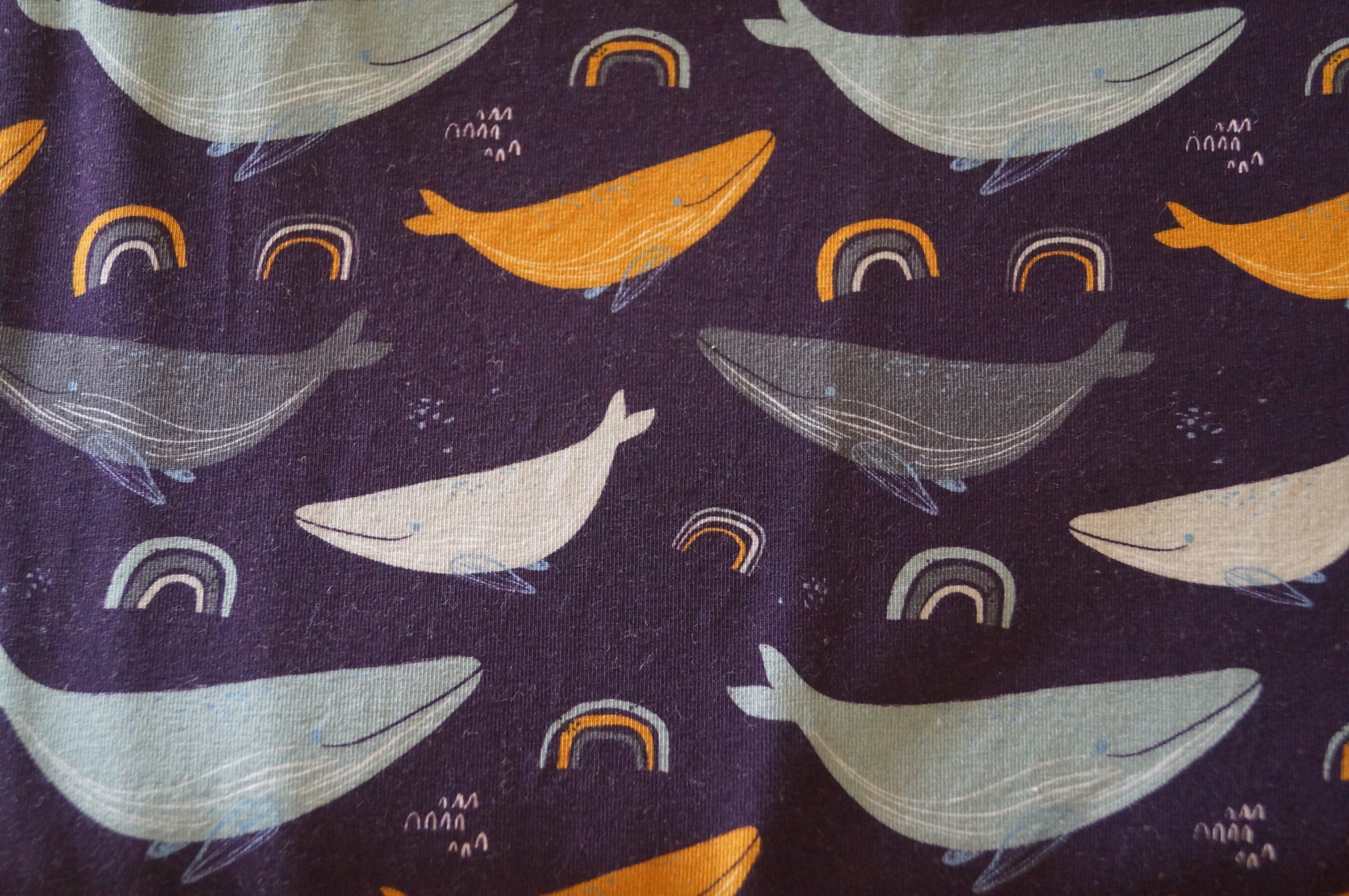 Couche préplate Bambou "Jour" Taille unique Baleines – Image 2