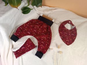 lot sarouel évolutif arc en ciel rose