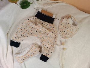 lot sarouel évolutif confettis beige