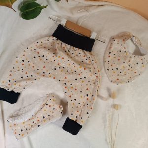 lot sarouel évolutif confettis beige