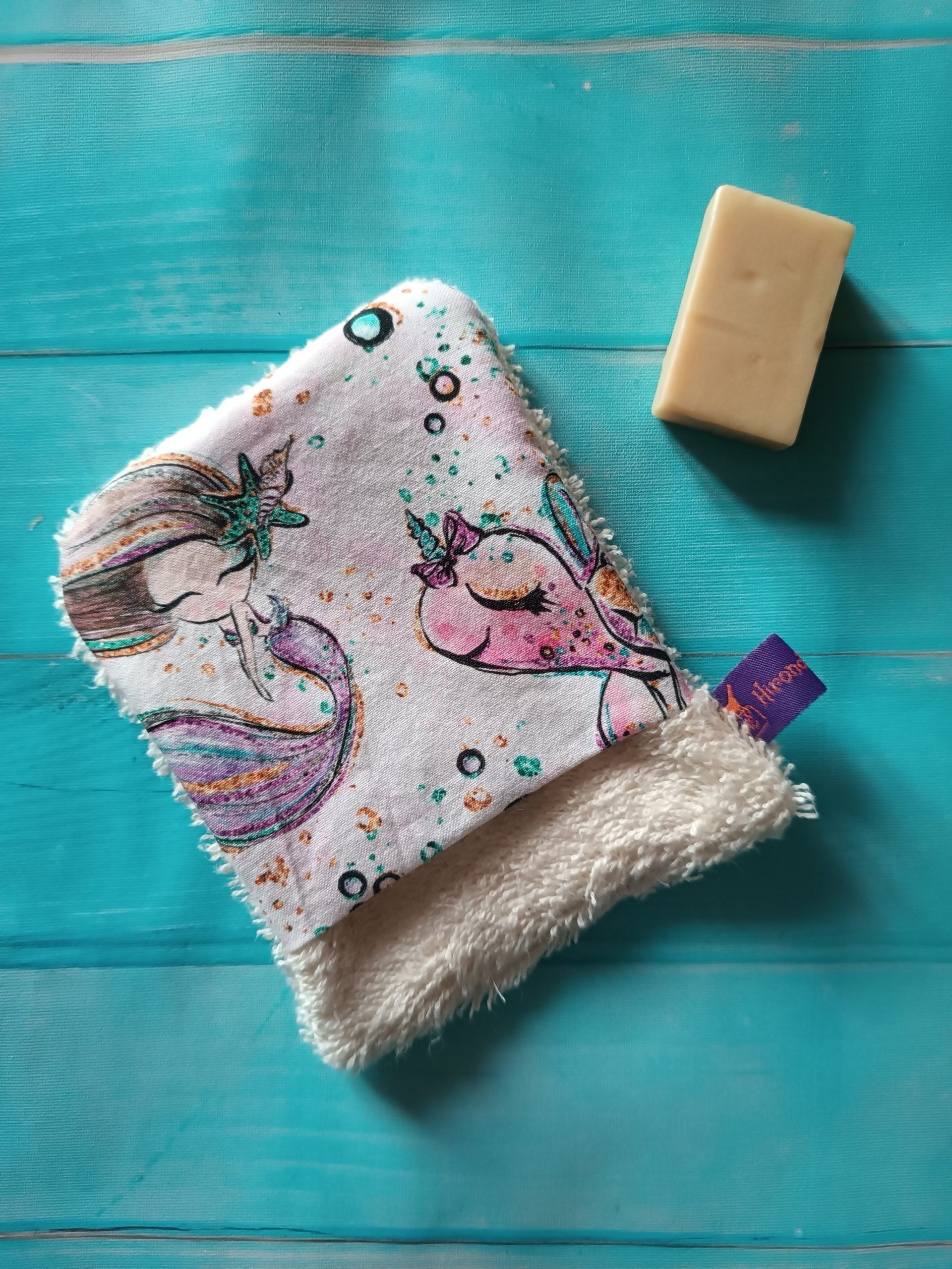 gant de toilette d'apprentissage