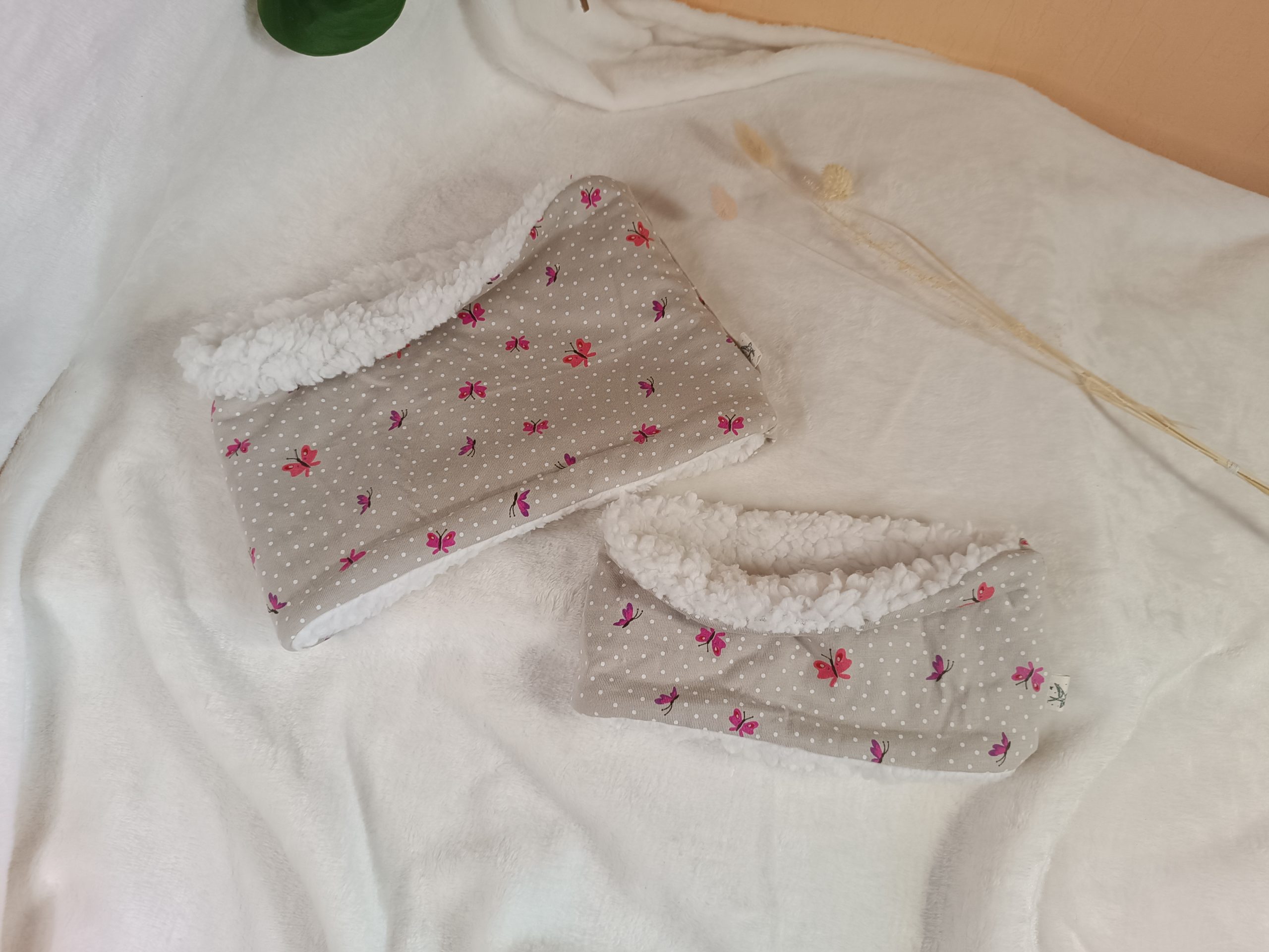 snood papillons bébé enfant 2
