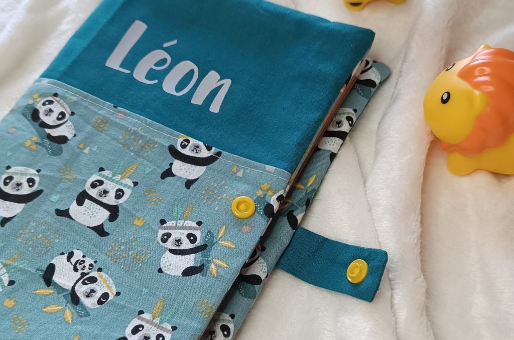 protège carnet de santé personnalisé prénom panda